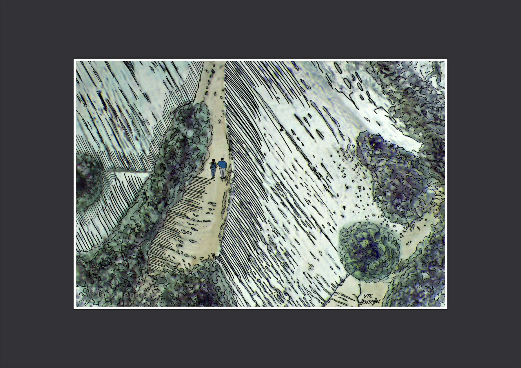 Auf dem Salzkristall